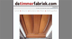 Desktop Screenshot of detimmerfabriek.com
